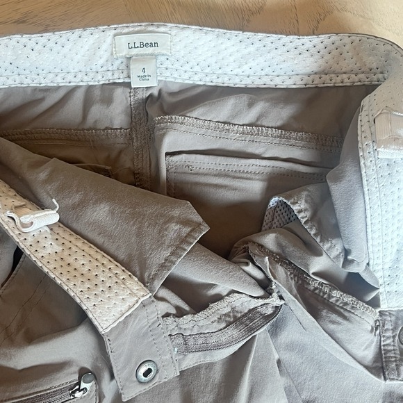 LL Bean Nylon Hiking Trail Shorts +Eddie Bauer Cargo Outdoor Camping 2 Pair Sz 4 - Picture 12 of 16